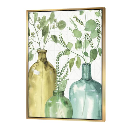 Designart - Mixed Botanical Green Leaves IX